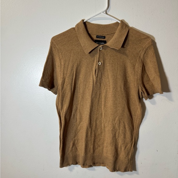Abercrombie & Fitch Tan Polo Shirt - Picture 1 of 4
